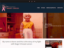 Tablet Screenshot of fighting-breast-cancer.com